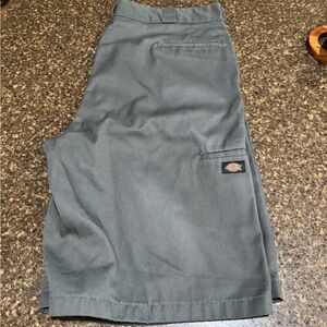 Dickies Gray Flat Front Shorts Classic Style